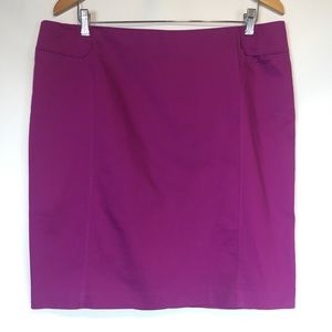 New York and company stretch skirt magenta sz 16